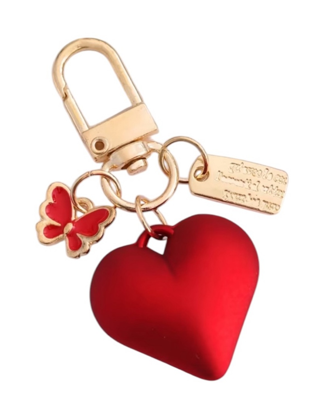 heart bag charm